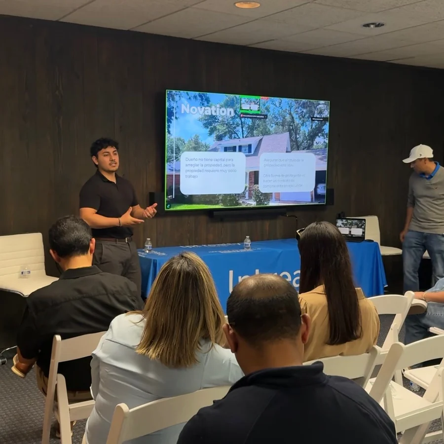 Justin Trevilla teaching an investor entry plan session