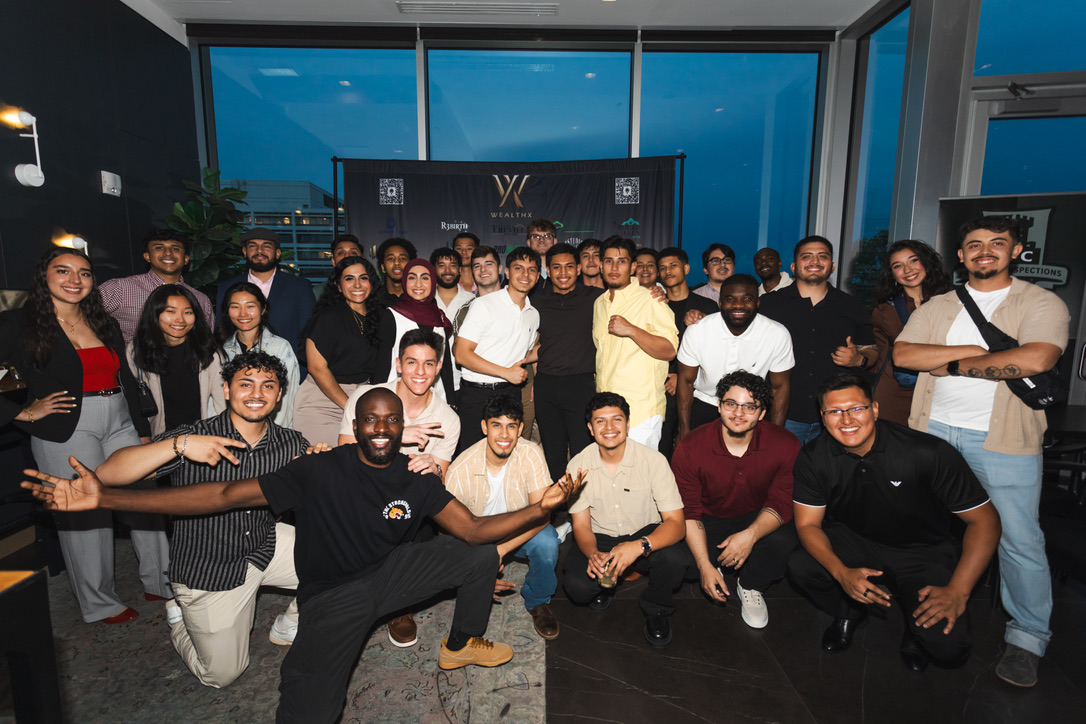 Entrepreneurs and guests together at a WealthX ATL gathering